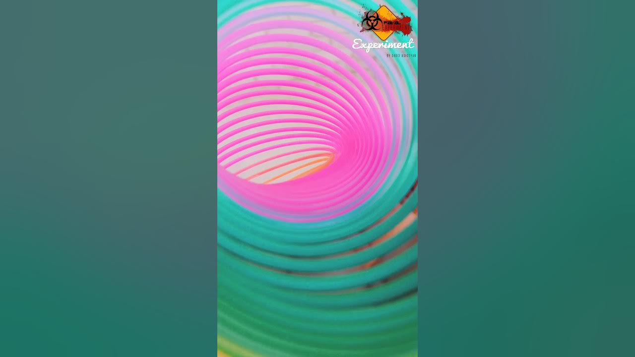 Slinky Which Increases The Force Of Gravity🤯 Slinky Falling Slow Motion Shorts Short