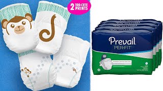 Adult or baby diapers for older kids