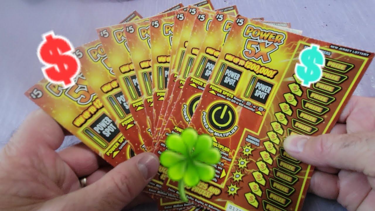 NJ Lottery $50 worth of $5 Power 5X Scratch Off Tickets / Scratchers !! - YouTube