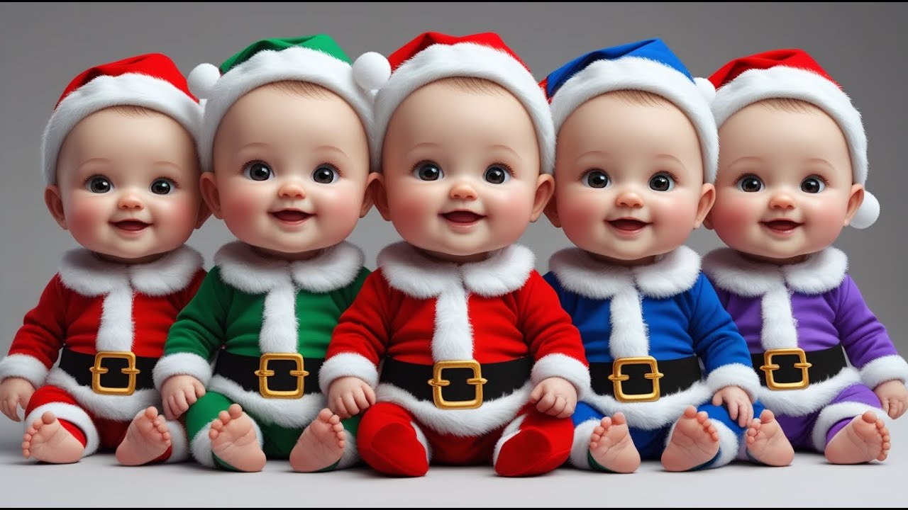 Santa Dance + Jingle Bells 🎅 Funny Baby Cartoon Song for Kids