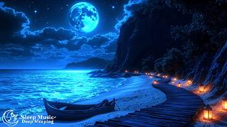 (No Ads) Deep Sleep Hypnosis • 528hz Music and Deep Healing Ocean Waves • Goodbye Insomnia & Anxiety