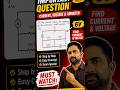 "In the circuit shown, the reading of the voltmeter and ammeter are ____?"
