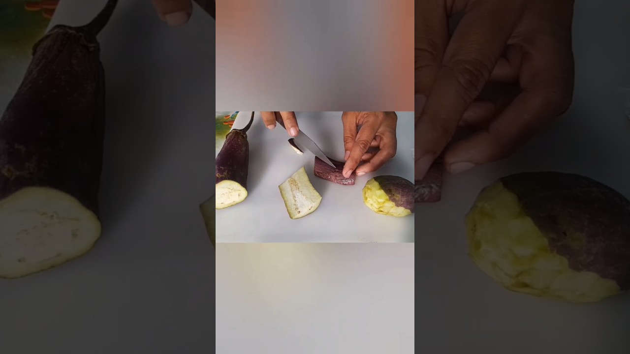 Brinjal cutting technique 