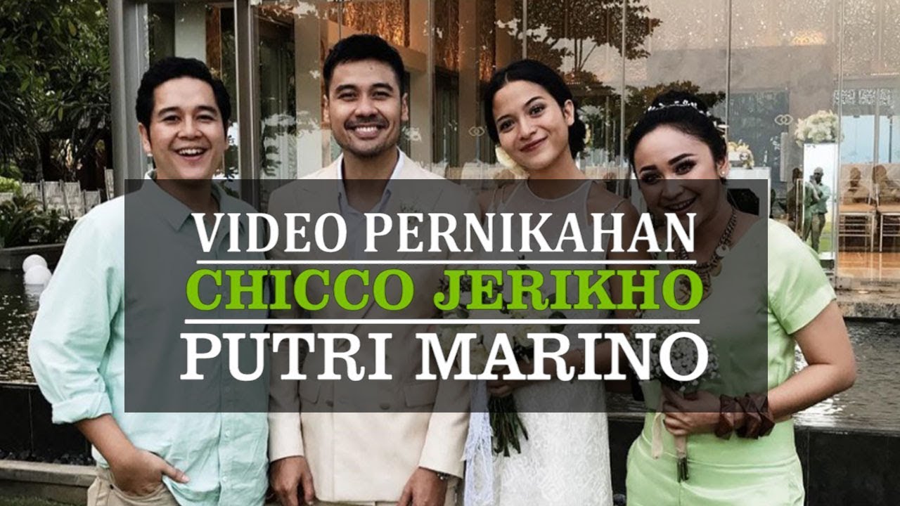 Beredar Video Terbukti Chicco Jerikho Dan Putri Marino Menikah