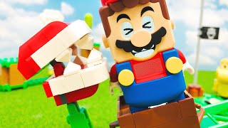 LEGO Super Mario Piranha Plant Power Slide Expansion Set| スーパーマリオ パックンフラワー の バランス チャレンジでstop motion!