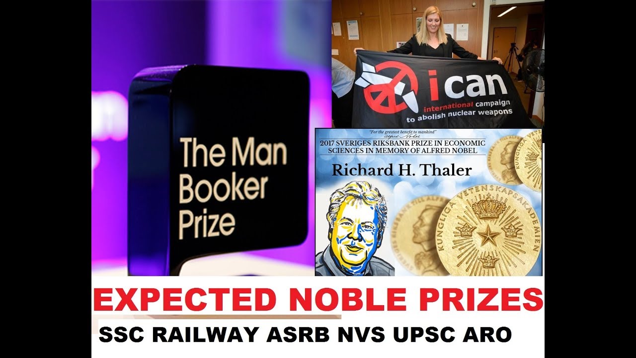 NOBLE PRIZES 2017 18 SSC CHSL ASRB LDC RAILWAY Loco pilot 