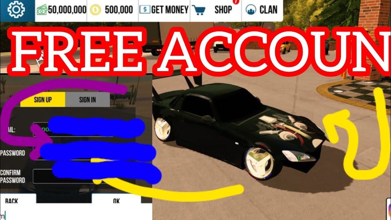 CAR PARKING MULTIPLAYER FREE ACCOUNT| FREE ACC CPM | FREE ACCOUNT CPM