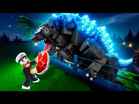 I added GODZILLA KAIJU to my DINOSAUR PARK in ROBLOX