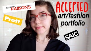 ACCEPTED ART/FASHION PORTFOLIO   SCHOLARSHIPS. PARSONS, PRATT, SAIC. ( Tips!)