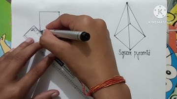 How to draw square prism/ how to draw square pyramid/ easy to draw/ simple drawing/