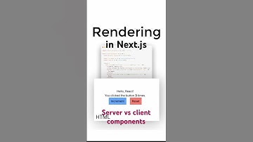Next.js Rendering: Server vs Client Components Explained!