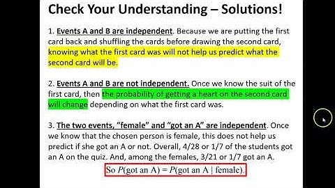 APS 5.3 - Conditional Probability and Independence 2021