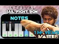 Master  interval jail fight bgm  piano notes