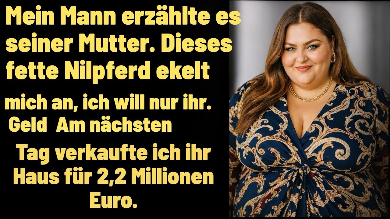 Mein Mann nannte mich ein Nilpferd. Er ahnte nicht, dass ich ihm am nächsten Tag das Leben ruinieren