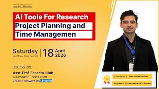Research Training - AI Tools For Research Project Planning and Time Management । AIGRS