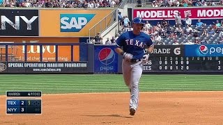 TEX@NYY: Arencibia homers to pull Rangers within 1