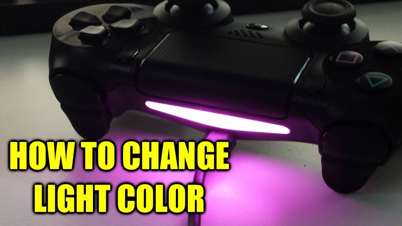 Color On PS4 Controller Lightbar - YouTube