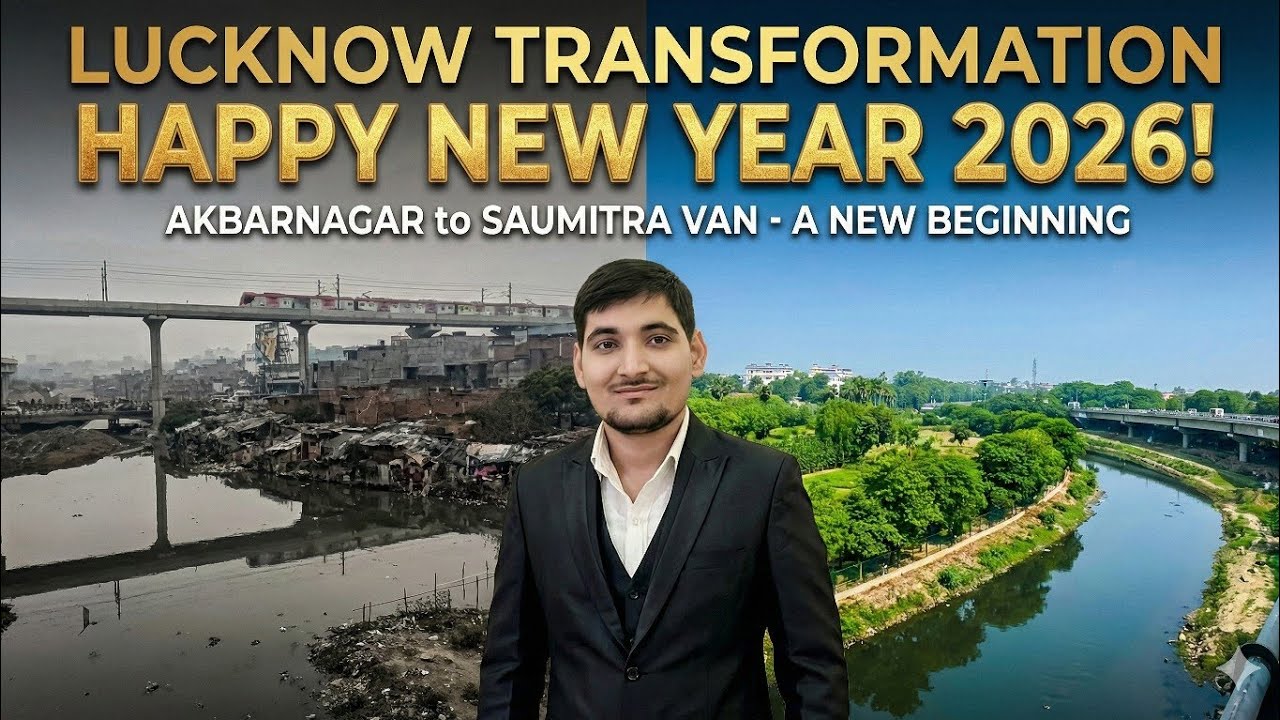 Akbar Nagar से Gomti Riverfront तक का सफर | Lucknow Transformation 2026 | satyam raahi