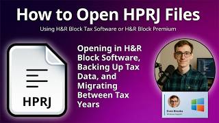 How to Open HPRJ Files (H&R Block Tax Software Project)