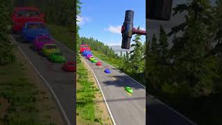 Colorful cars Vs. Giant Hammer #4