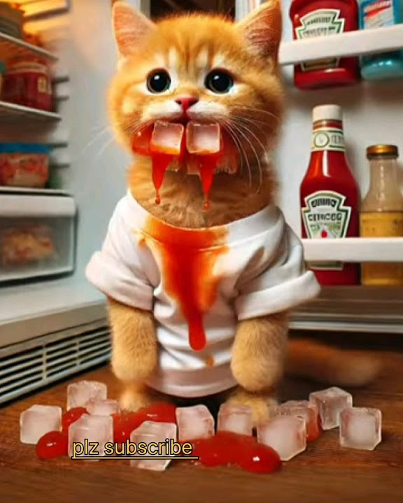 a-kitten-cat-eats-very-spicy-burger-viralvideo