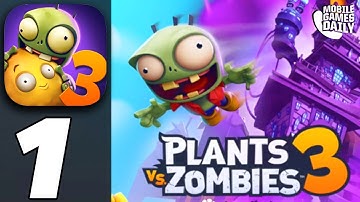 PLANTS VS ZOMBIES 3 - Gameplay Walkthrough Part 1 - Floors 1-4 (iOS Android)