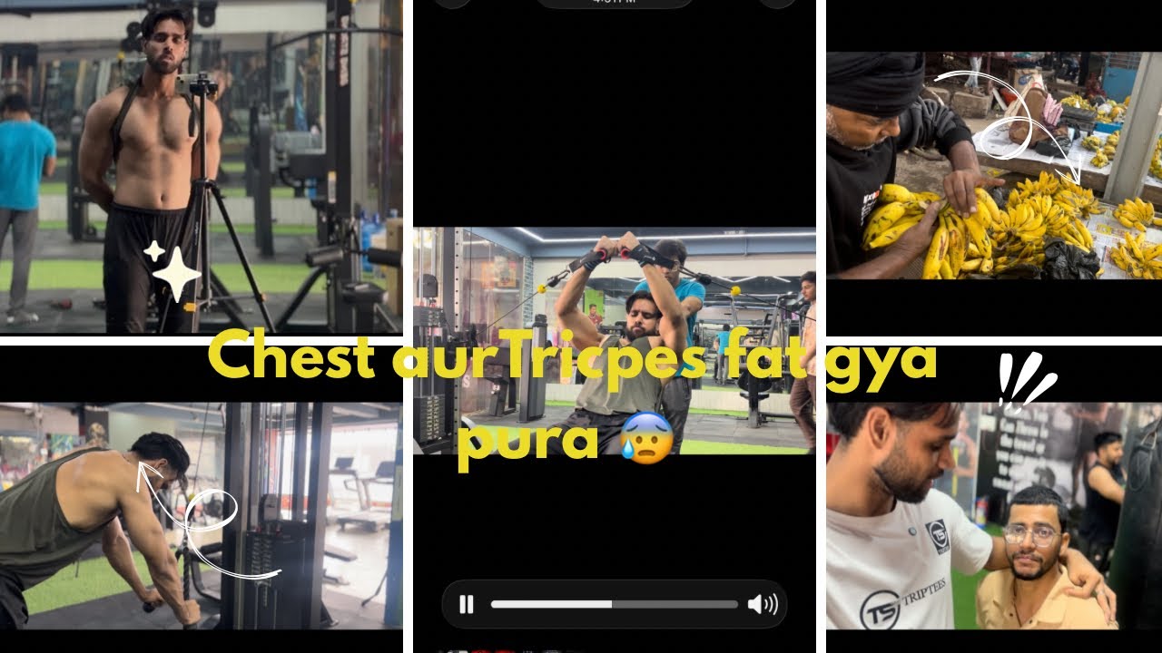 Chest aur Triceps fat gya pura 😰 