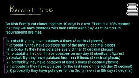 Leaving Cert Maths - Probability 19 - Bernoulli Trials 3