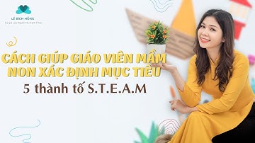 CÁCH GIÚP GIÁO VIÊN MẦM NON XÁC ĐỊNH MỤC TIÊU 5 THÀNH TỐ STEAM | Lê Bích Hồng