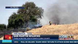 Forward progress stopped on wildfire in San Martin