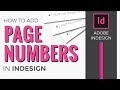 Page Numbers in InDesign CC [How to add using Master Pages or Parent pages]