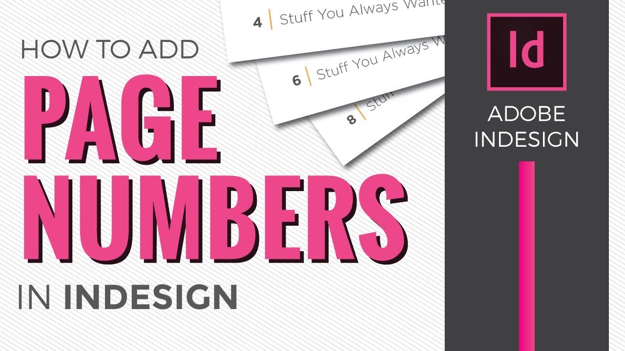 Page Numbers In Indesign Cc [How To Add Using Master Pages Or Parent Pages]