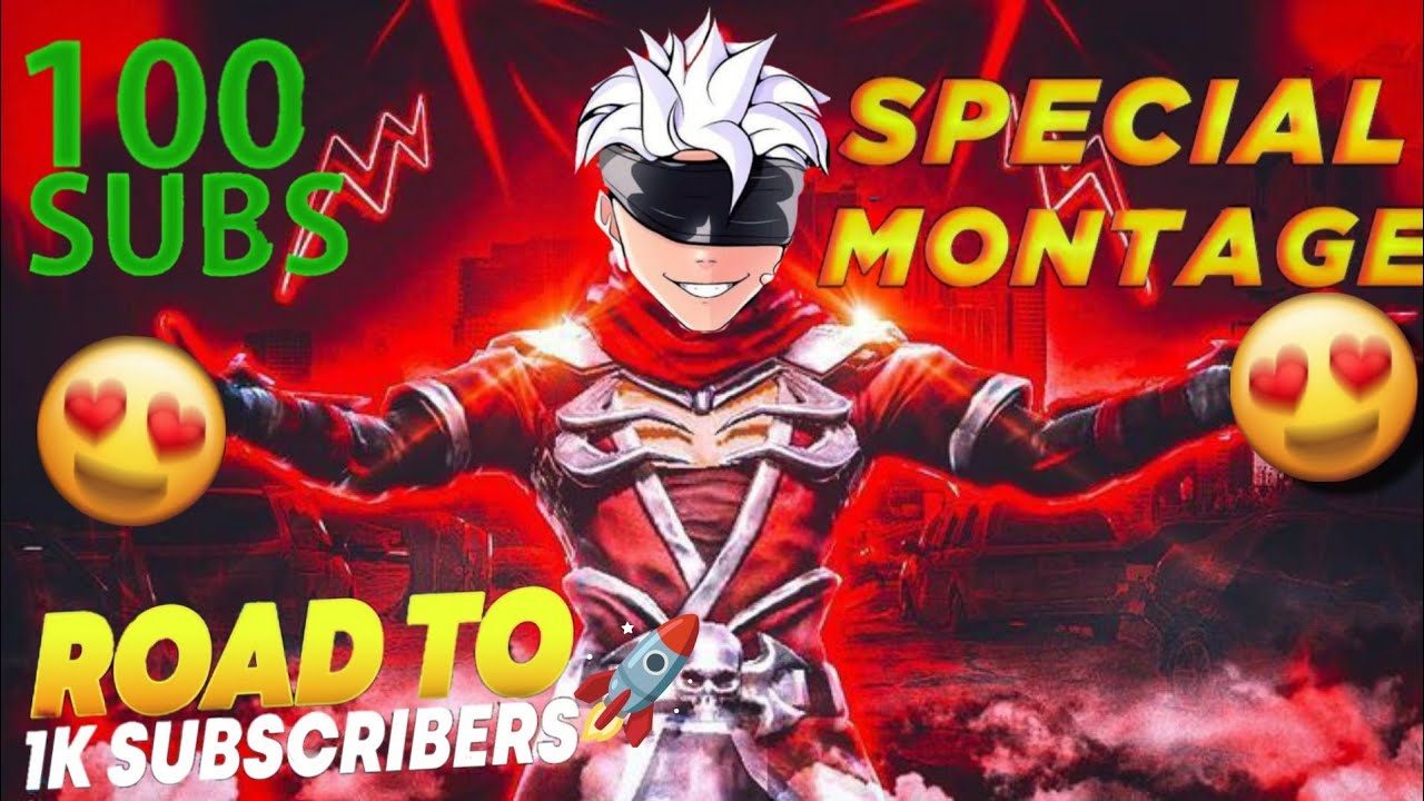 100 SUBS SPECIAL 😍 Free Fire MONTAGE | Road to 1K 🚀 | ESP AYUSH - YouTube