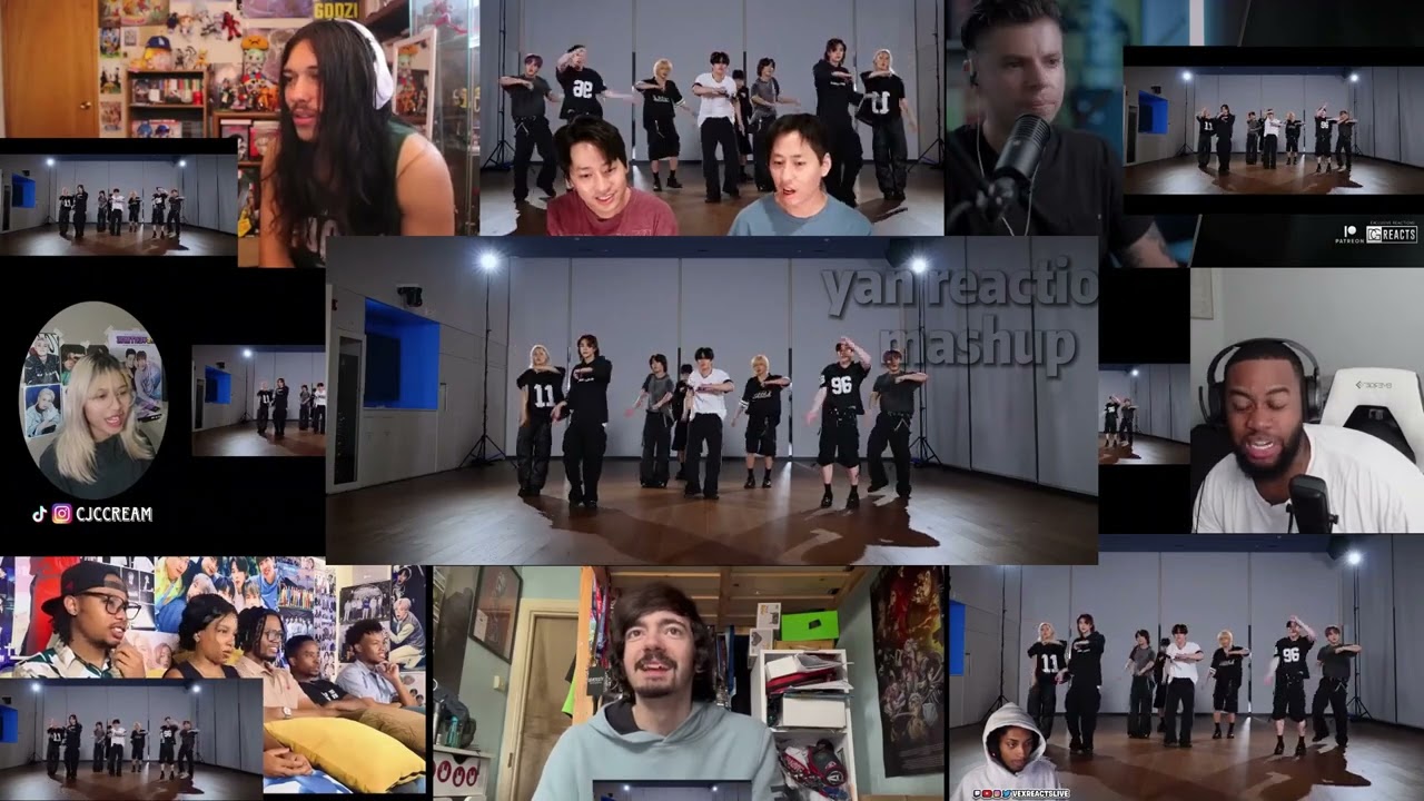 Stray Kids "Chk Chk Boom" Dance Practice Video||REACTION MASHUP