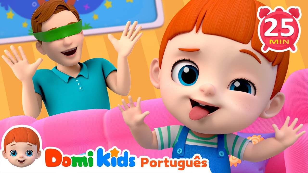 👀 Peek A Boo! Cadê Você? 🎵| Canción Infantil para Contar y Cantar | Canções Educacionais | Domi Kids
