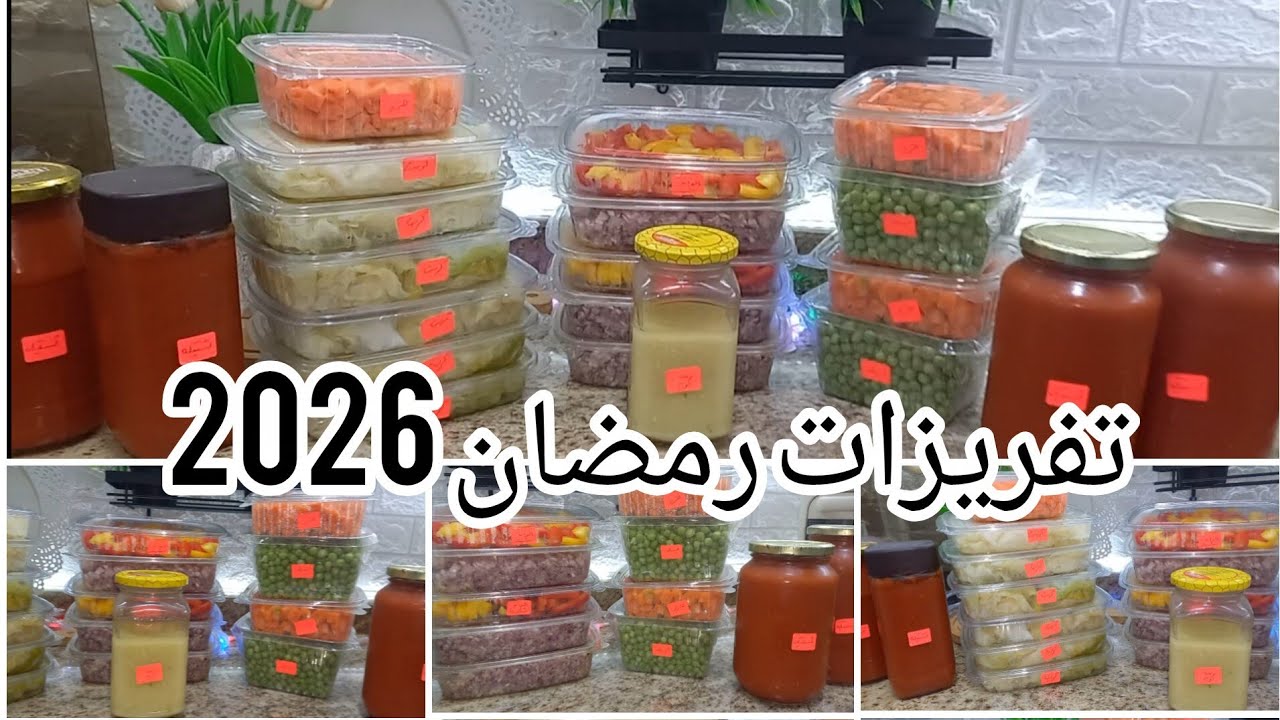 بميزانية250 جنية تفريزات رمضان2026  للمراة العامله وربه المنزل 