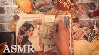📜ASMR | Stressed Out Let’s Make a Collage Journal Together