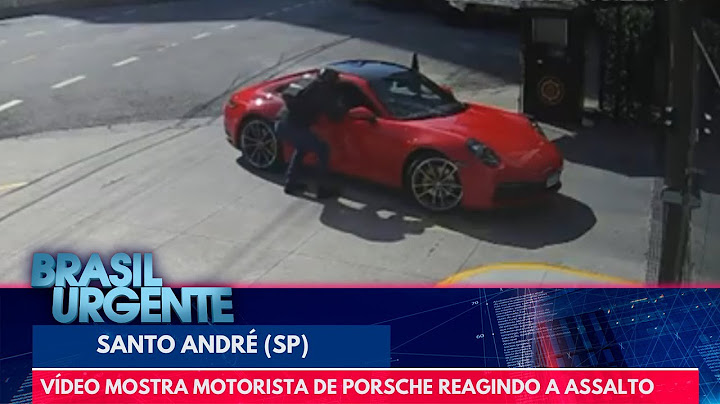 Vídeo mostra motorista de Porsche reagindo a assalto e trocando tiros com bandidos | Brasil Urgente