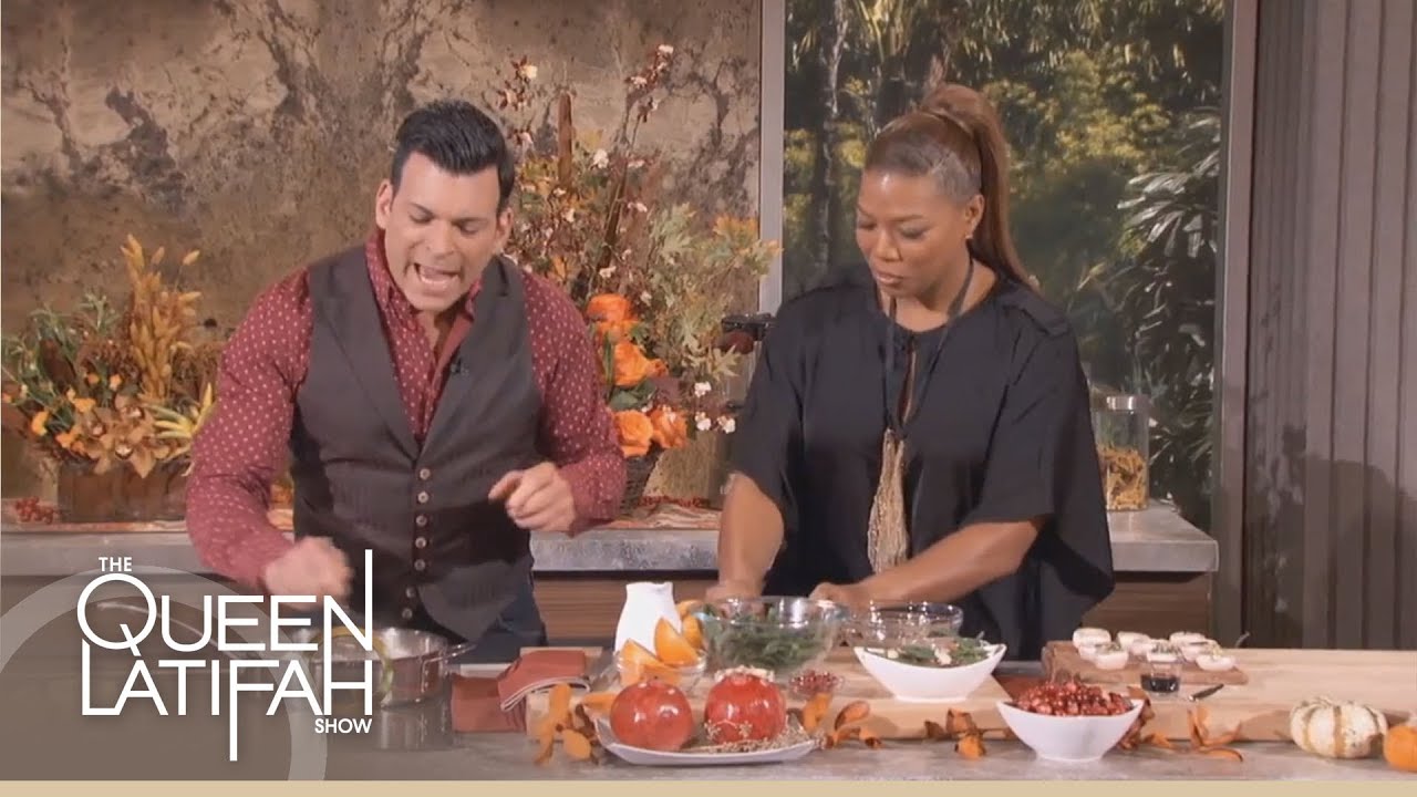 David Tutera Whips Up Thanksgiving Side Dishes on The Queen Latifah