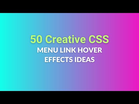 50 Creative Hover Menu Links Ideas with CSS | CSS Link Animation Ideas