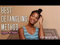 DETANGLING TYPE 4 NATURAL HAIR with OLIVE OIL
