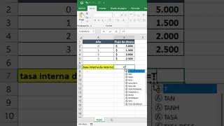 Cómo calcular la rentabilidad de una inversión en Excel (Función TIR)  #excel #exceltips #virales