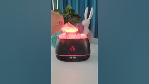 Flame Humidifier Crystal Stone Aromatherapy Himalayan Air Salt Lamp Oil Diffuser 🔥🔥 #shorts #funny