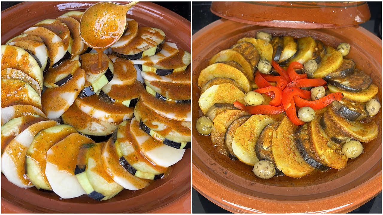 اروع طاجين  بدون لحم ولا دجاج لذييييييذ جدااا سهل و سريع التحضير😋