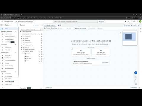 Google Cloud Platform: Data Canvas to Visualize and Design Queries - Part 1