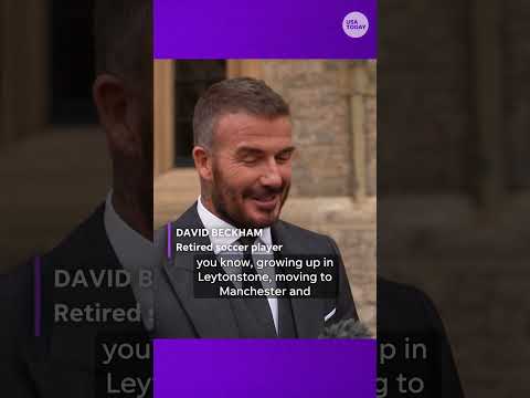 See soccer legend David Beckham knighted by King Charles at Windsor Castle