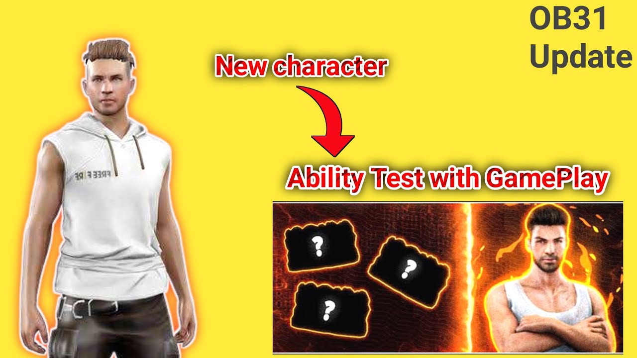 Free Fire OB31 Update New character Ability Test with GamePlay | FF New OB31 Character ability Test