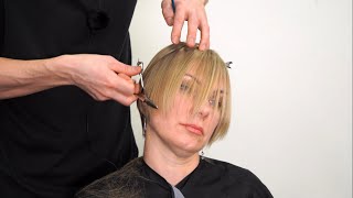 Haircut tutorial/ стрижка на тонких прямых волосах