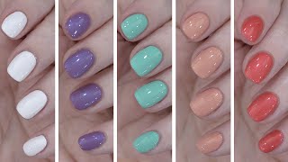 Dazzle Dry Summer 2024 - Sandals & Sun Collection - Nail Polish Swatches and Comparisons