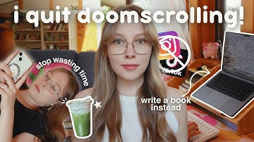 replacing doomscrolling with writing (how to finally write your novel)